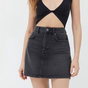 NEW Free People black jean skirt